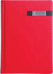 Kalendarz książkowy czerwony czarny