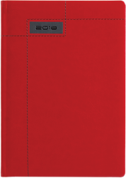 Kalendarz książkowy czerwony grafitowy