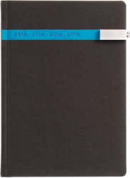Kalendarz książkowy brąz niebieski