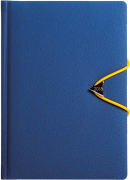 Kalendarz książkowy granatowy żółty M4