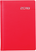 Kalendarz książkowy czerwony mat
