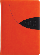 Kalendarz książkowy pomarańczowy czarny